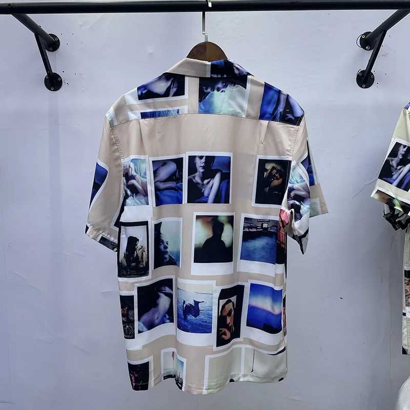 High Street retro Hawaiian style lapel top T-shirt casual WACKO MARIA shirt mens hip-hop summer short sleeved shirt X250410