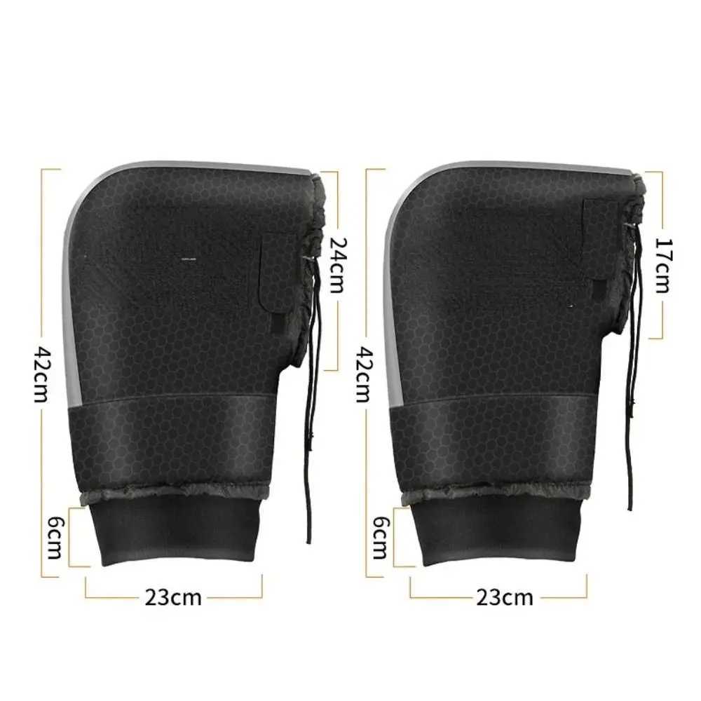 1Pair Thermal Motorcycle Handlebar Muffs Waterproof Windproof Waterproof Handlebar Mitts E-Bike Cycling Warmer Motorbike Gloves S25118