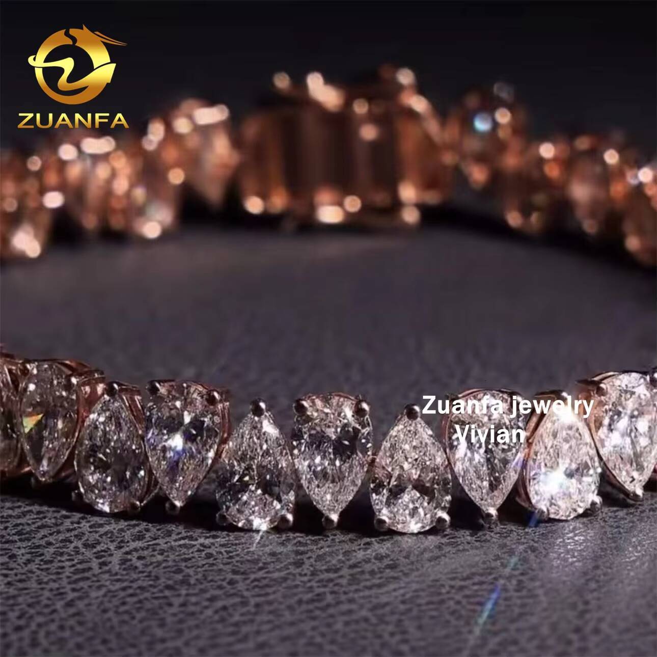 925 Sterling Silver Hip Hop Pass Diamond Tester Fashion GRA Certificated Cross Moissanite Tennis Chain Necklace