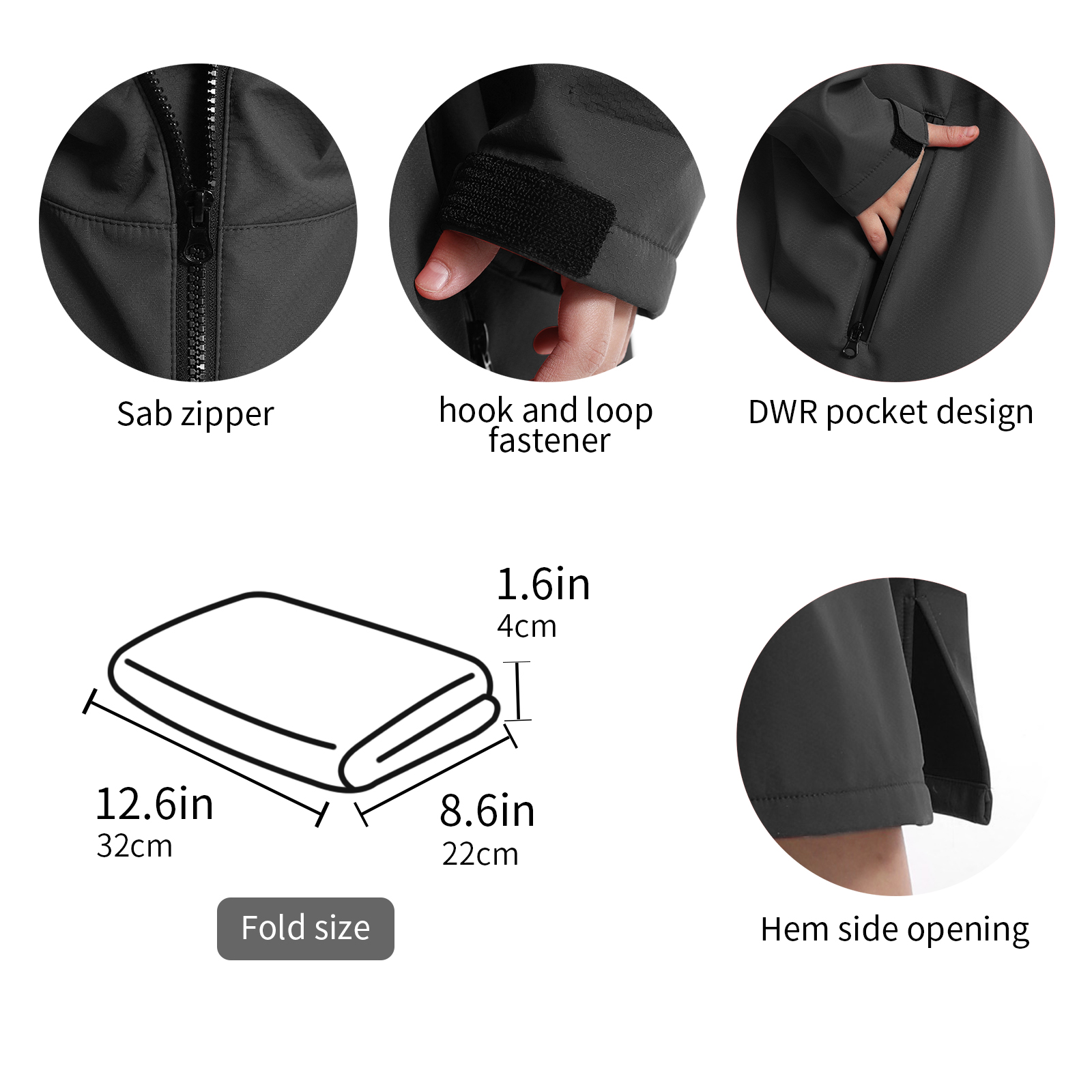 1 Hiturbo soft zipper inner cloak: Composite zipper cloak -110x70