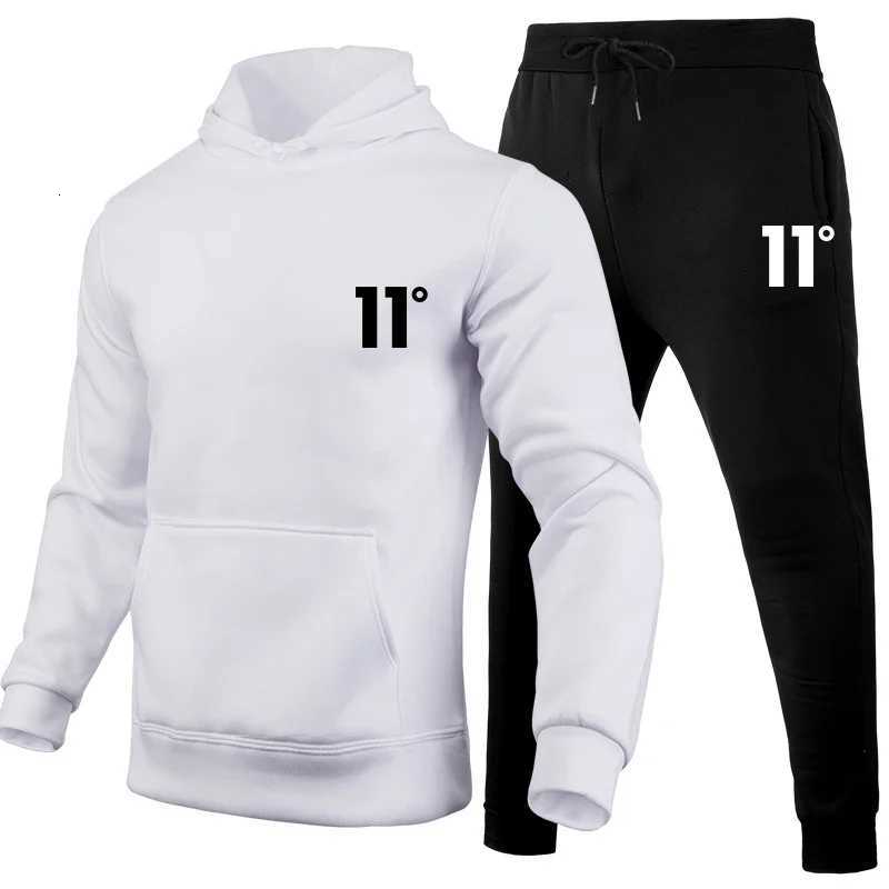 Simple Fashion Outdoors Mens Tracksuit Sports Daily Jogging Hot Sale Men Comfortable Hooded Sportswear and Sweatpants Man Suits W251110