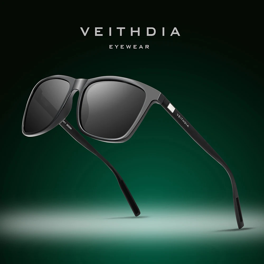 VEITHDIA sunglasses unisex retro aluminumTR90 polarized lens glasses mens and womens 6108 250410