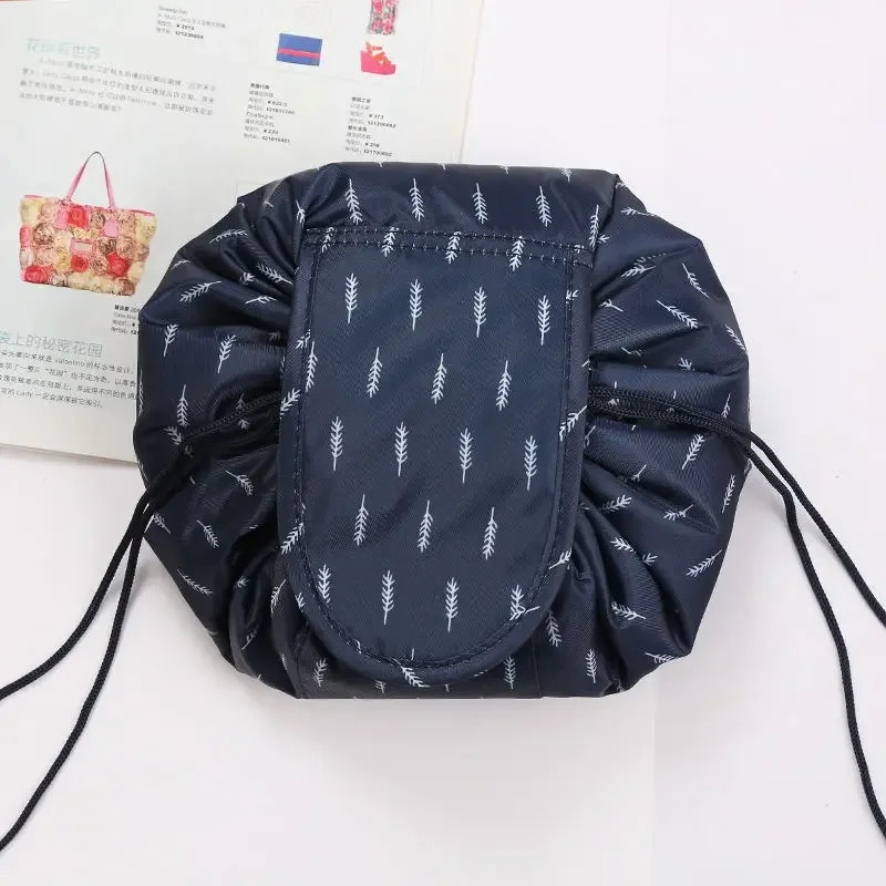 Women Drawstring Cosmetic Bag Travel Storage Makeup Bag Organizer Female Make Up Pouch Portable Waterproof Toiletry Beauty Case 251110