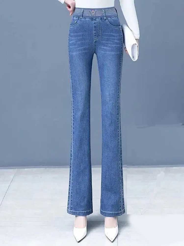 Winter Plush Velvet Lined Flare Denim Pants Skinny Casual Warm Thicken High Waist Women Jeans Snow Wear New Stretch Vaqueros C251110