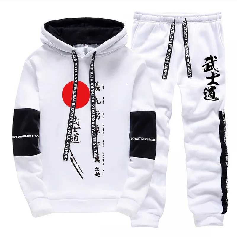 Japan Street Mens Tracksuit Printed Casual Sweatshirts Sportswear Sports Jogging Mens Clothing Fashion Single Piece Hoodie Pants W251110