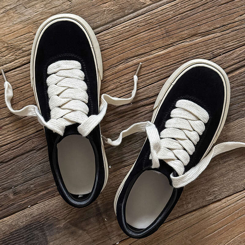 Suede Niche Workwear Sneakers Men Retro Casual Thick Sole Leather Low-top Vulcanized Shoes Japanese Style C1597