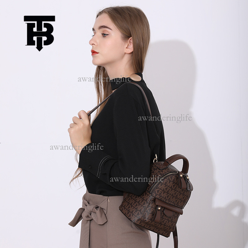 TB BHULAMTE Mini Womens Backpack Luxury Letter Print Shoulder - Dual-Use Travel and Student Leisure Bag Z260224
