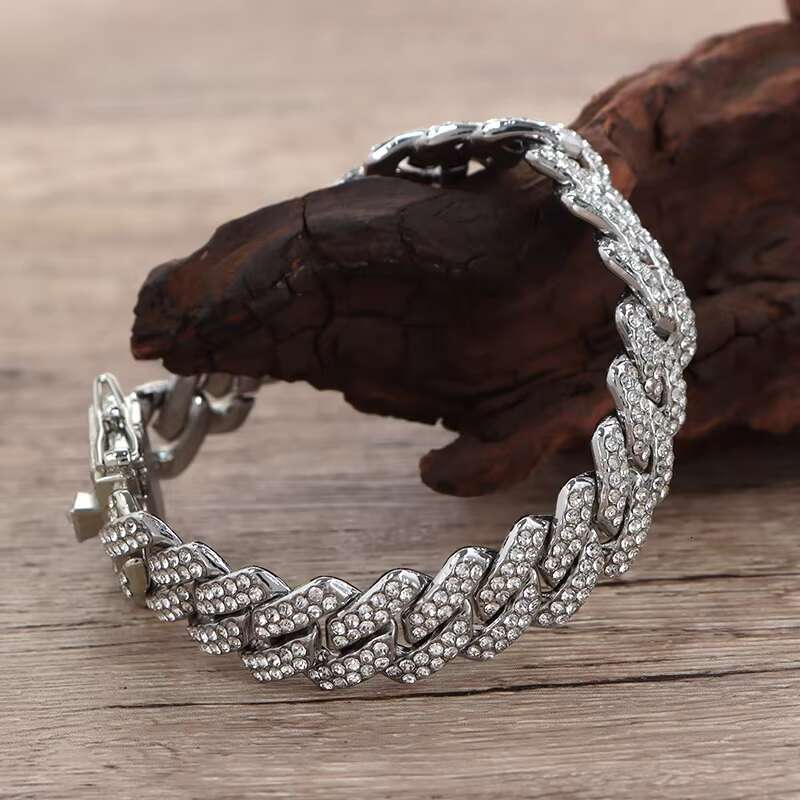 Trend Wholesale 12MM and 18,20,22,24 Inch Miami Cuban Necklace Iced Gold Plated Fashion Jewelry Body Chain Hip Hop Accessories