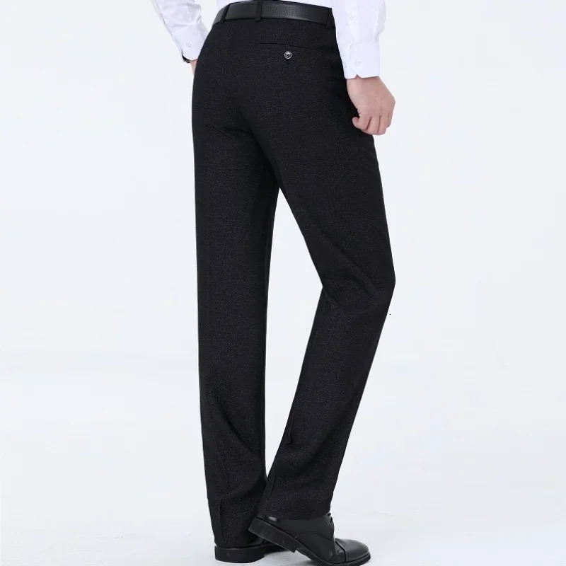 TopQuality Mens Woolen Trousers Traf Suit PantsBusiness FormalTrousers for Men Man Pants Naples Wool Dress 251110