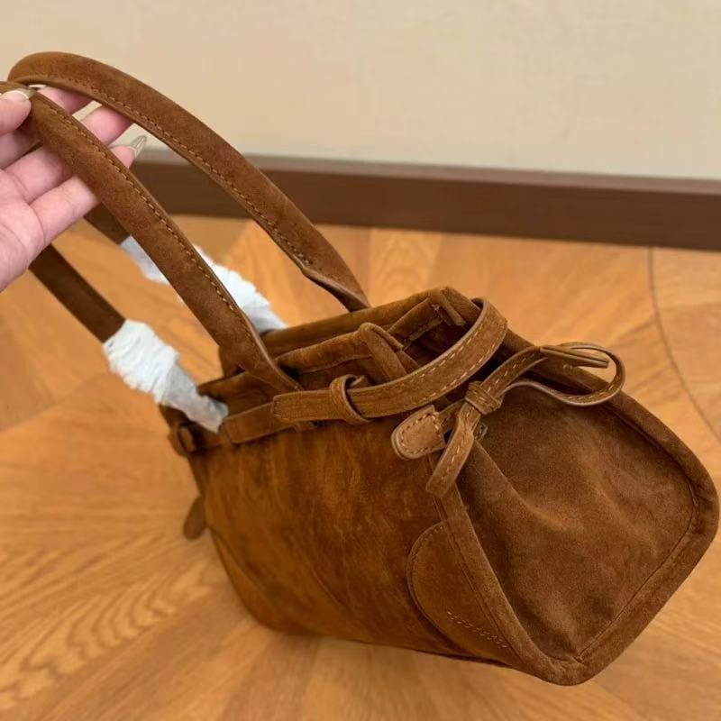 New High Quality Suede Underarm Bag Suede Velvet Retro European and American Style Women's Luxury Bag Trendy Designer Bag