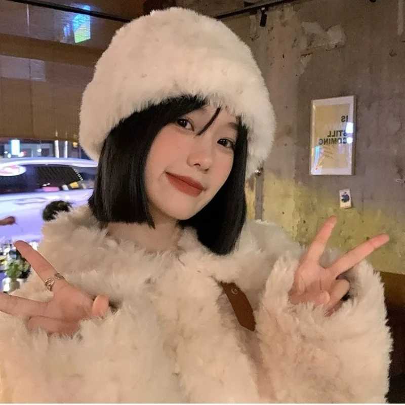 Womens Knitted Beanie Caps Winter Thicken Warm Ear Protection Hats Femme Cover Head Cap Skullies Beanies XJ251110