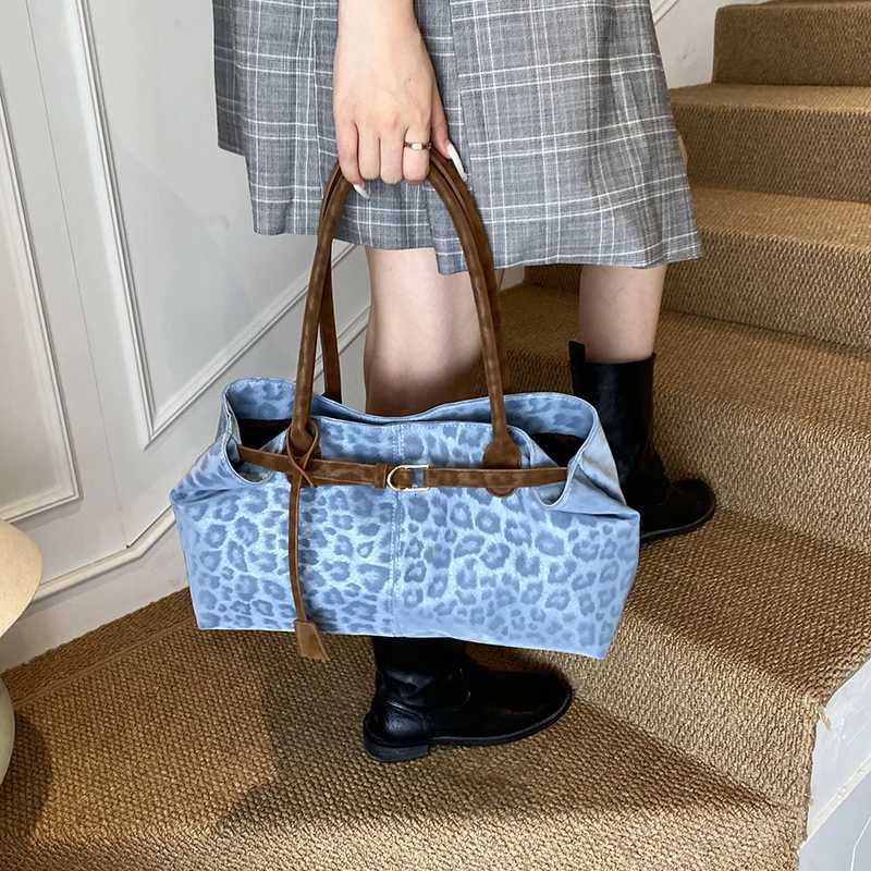 Autumn Winter Ladys Handbag Vintage Shoulder Bag with Short Handle Women Leopard Pattern PU Leather Bag Luxury Brand Tote Bags K251110