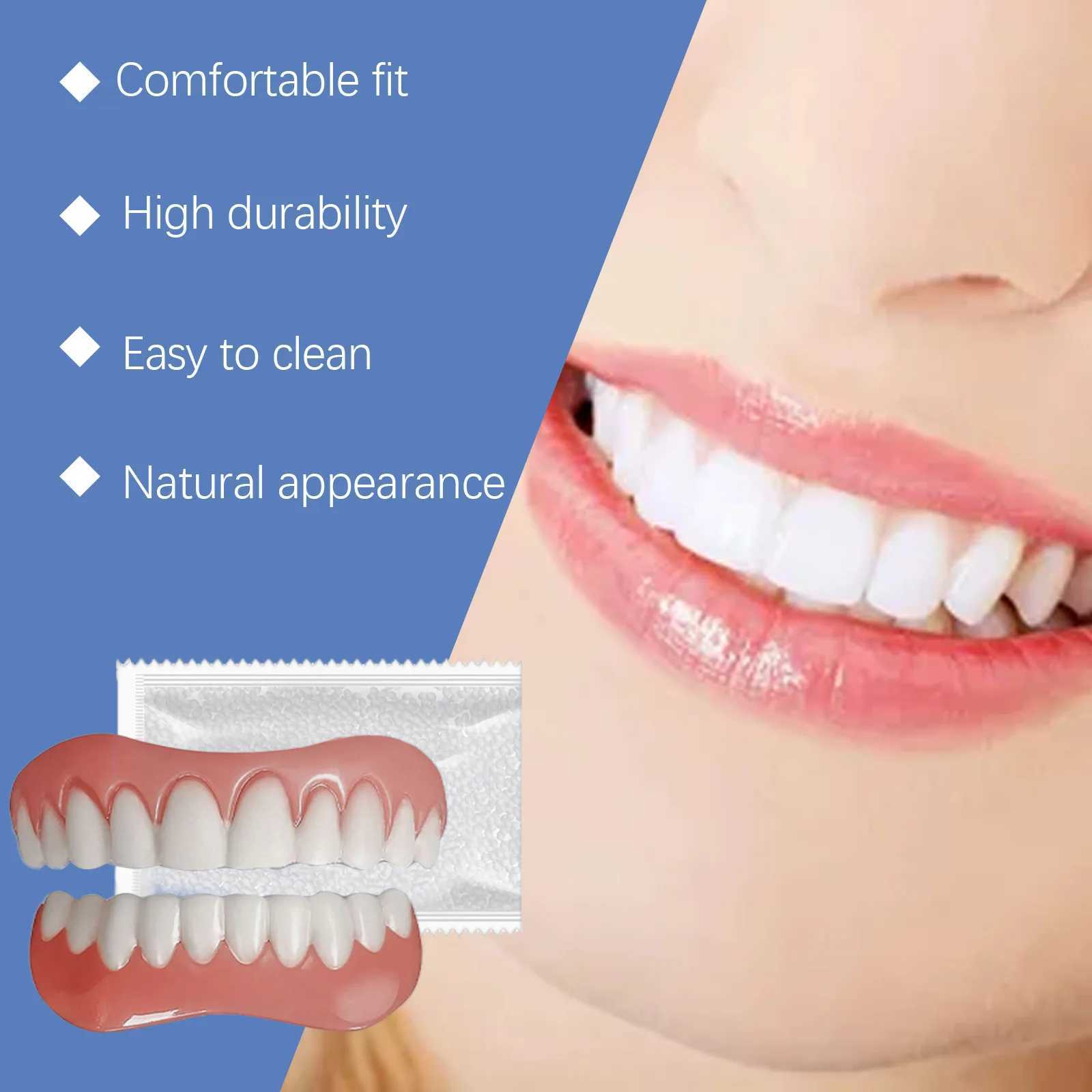 New Arrival Oralhoe 1 set of silicone denture kit with up and down filling gaps for instant Smile soft denture support kit Z250410