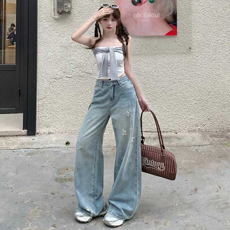 Straight Leg Jeans Women High Waist Loose Casual Comfortable Trousers Relaxed Fit Retro Style Wide Leg Pants Fashion Trendy C251110