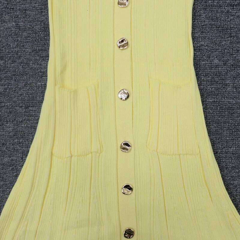 Winter Knitted Dress Women 2025 New Sleelve Ruffles Single Breasted Long Dresses Female Party Fashion Sweater Vestidos