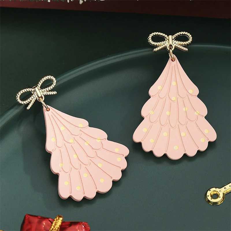Luxury Imitation Pearls Santa Stud Earring for Women Cute Cartoon Rhinestone Elk Christmas Tree Earring New Year Holiday Jewelry J251110