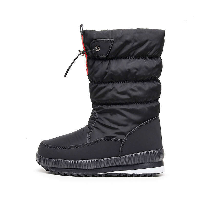New Winter Shoes Cross-Border Women's Comfortable Warm Mid-Calf Cotton with Fleece Non-Slip Waterproof Snow Boots