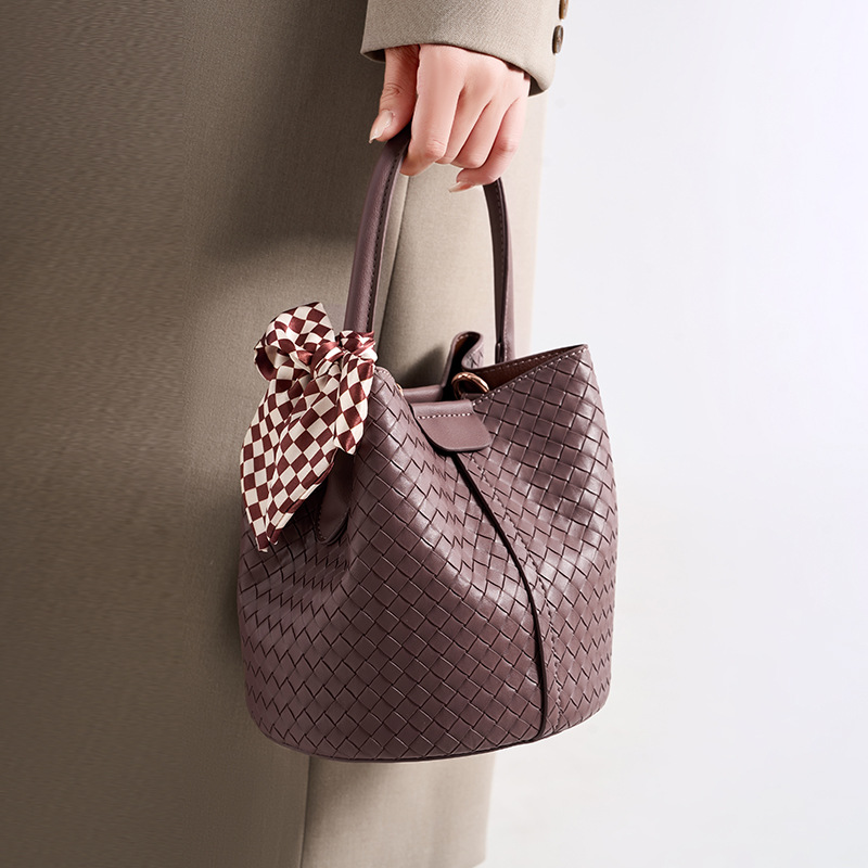 Vintage Woven Tote Large Capacity Versatile Shoulder for Casual and Everyday Use - Underarm Carry Mother Bag Z260124