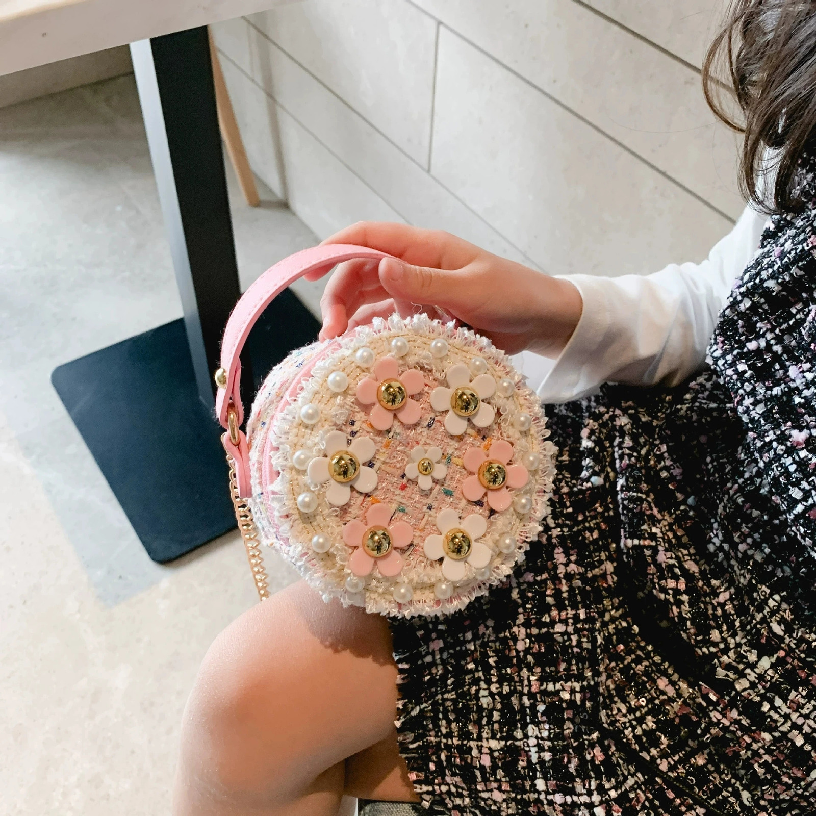 Women Bag Lady Little Girls Toddler Princess Lovely Bag Kids Baby Messenger Shoulder Crossbody Flower Bag 251104