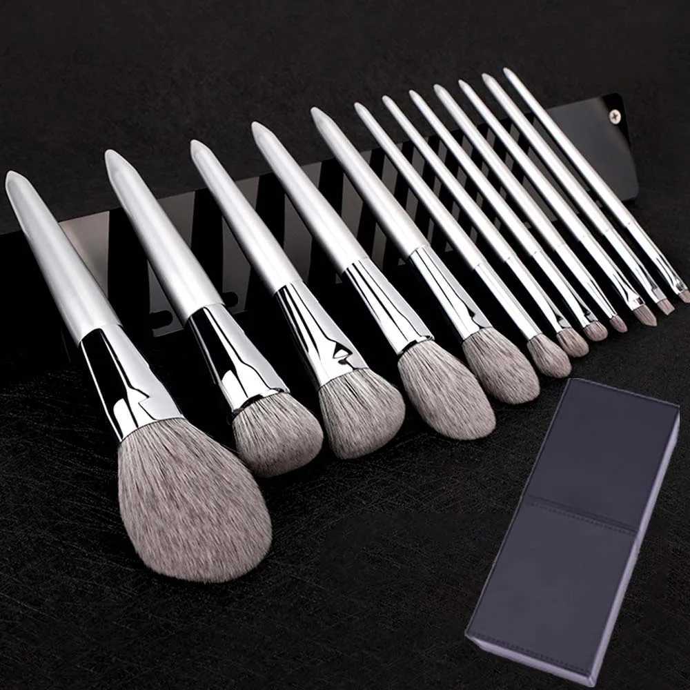KLINA 12PCS Makeup Brushes Kit Professional Natural Goat Hair Foundation Powder Contour Eyeshadow Lip Make Up Tools For Women L251110