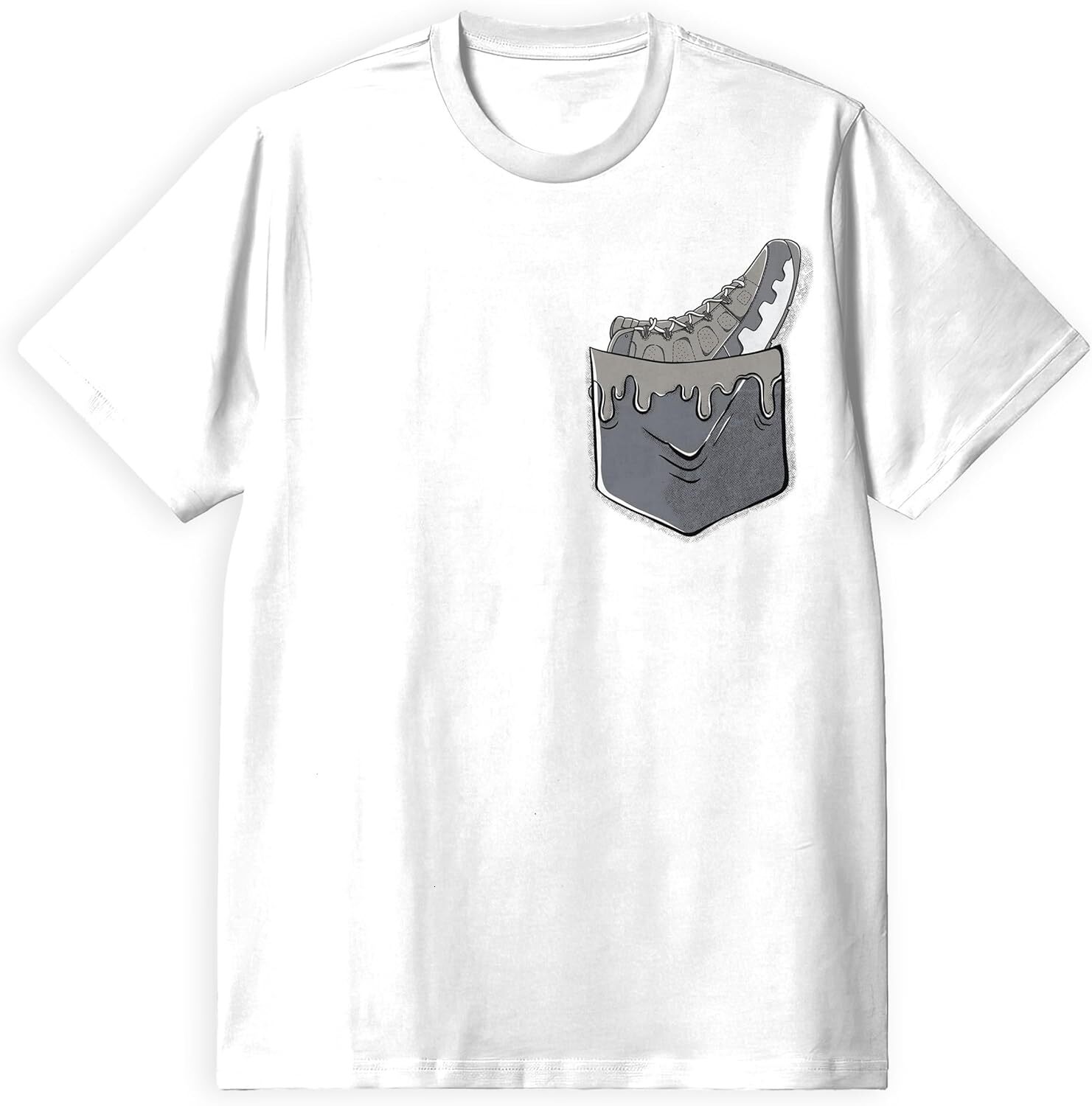 T shirt for Mens AJ 9 Cool Grey 9s Cool Gray Shirt, in Pocket, Shirts Match Sneakers 2D Sneaker Graphic Tee Casual Tops Clothes Short sleeve simple si