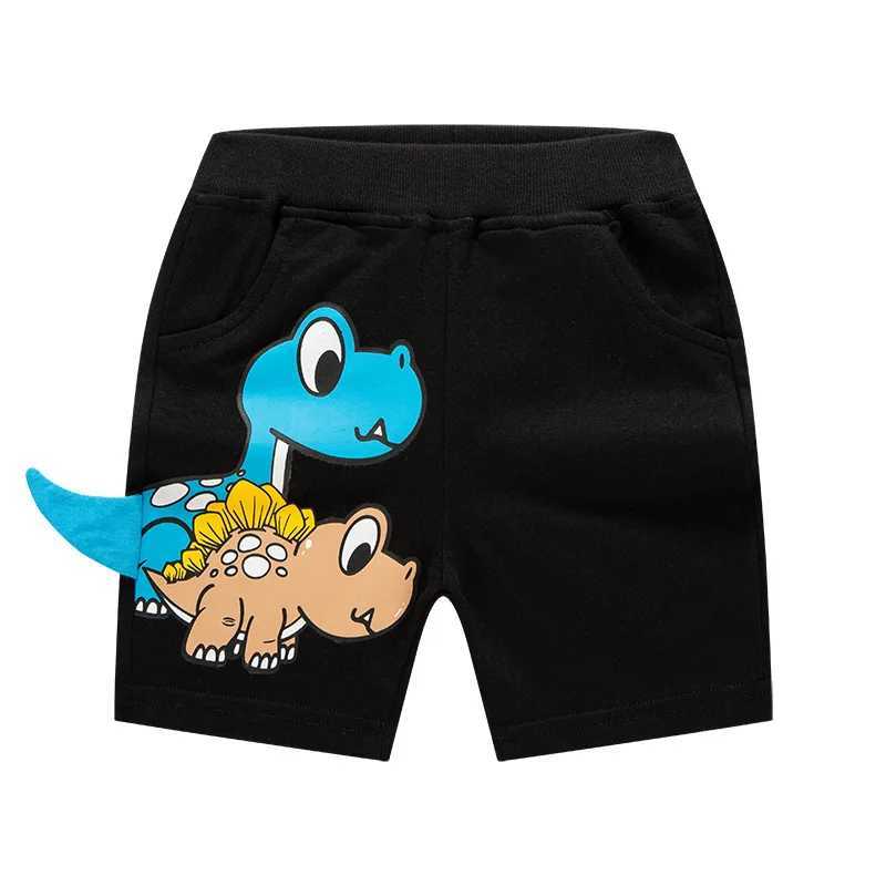 Summer 2025 2-8 year old childrens shorts dinosaur embroidery baby boys sports shorts childrens clothing Z250410