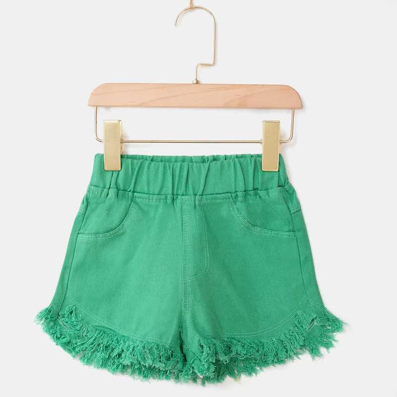4-12-year-old childrens and girls shorts summer casual candy color childrens cotton shorts Z250410