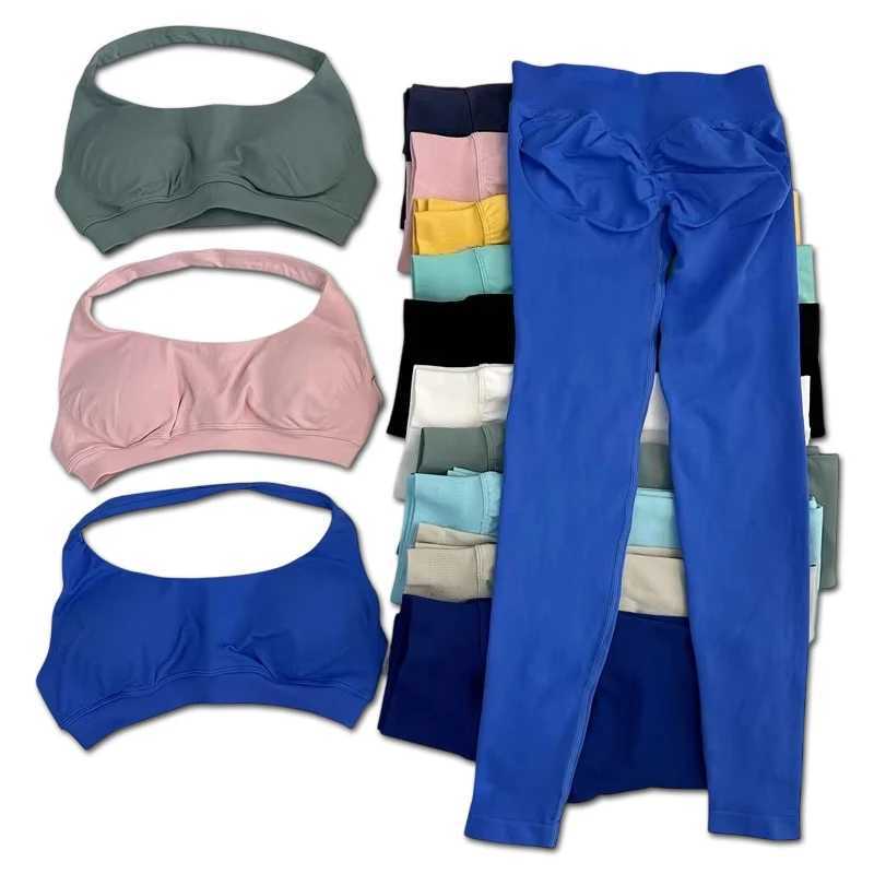 Impact leg set seamless set for women hip twisting leg set fitness set with camisole top W250410