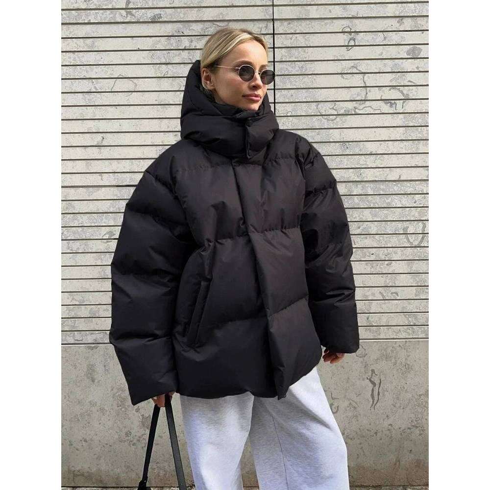 New In Winter Warm Cotton Puffer Jackets Women's Loose Parkas Coat Vintage Bread Outwear Office Ladies Quilted Jacket