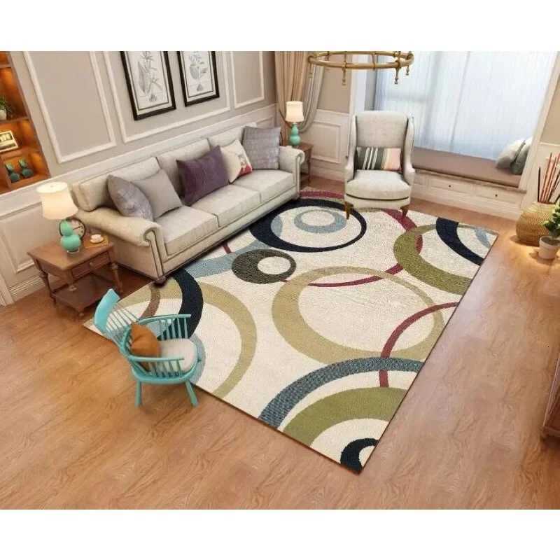 Nordic Geometric Living Room Carpets Home Decoration Sofa Area Large Rugs Bedroom Short Velvet Washable Floor Mats Y251110