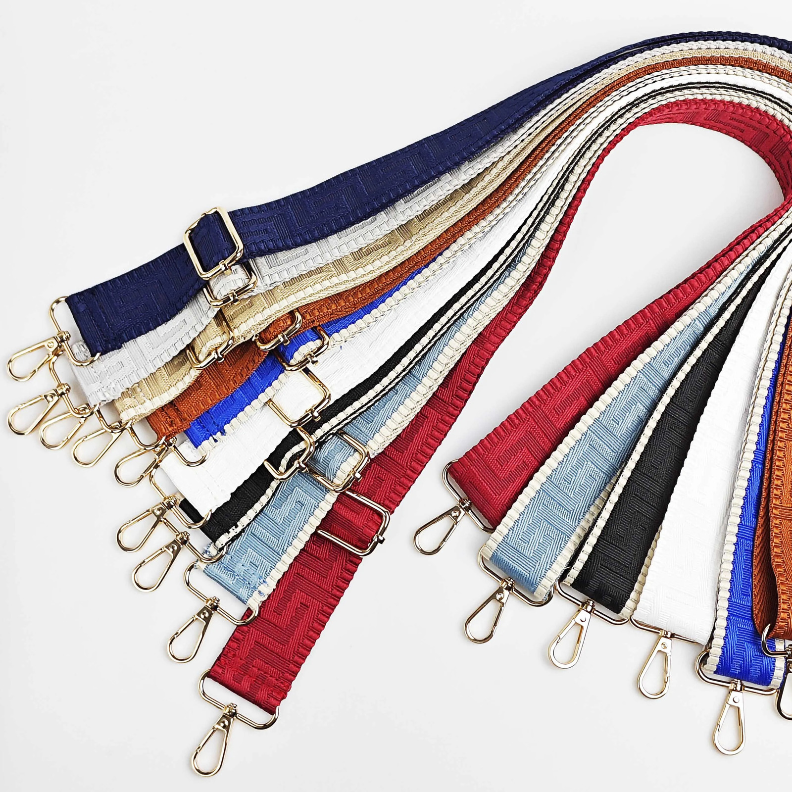 1 Piece 150inch Wide Adjustable Handbag Strap Purse Strap Replacement Shoulder Crossbody Strap Maze Pattern Bag Strap 251110