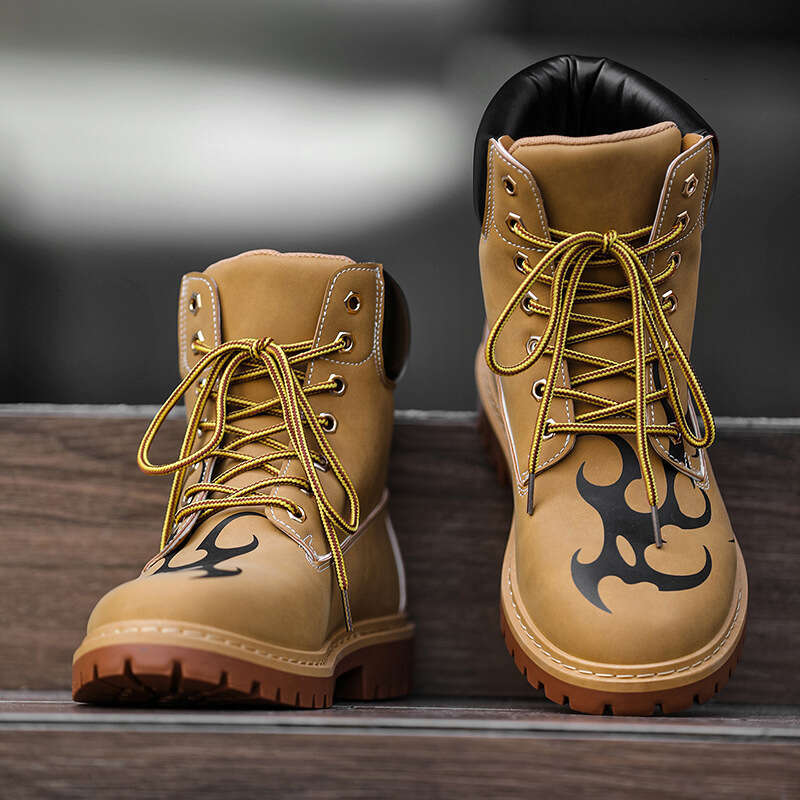 Niche Yellow Boots Parasitic Beast Series Casual Versatile Printed Set Sneakers Tattoo Stickers Original Design Z609