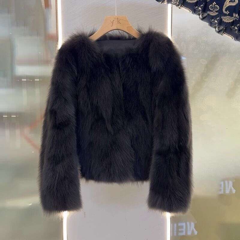Fox Fur Winter Faux Coat New Short Thick Versatile Overcoat