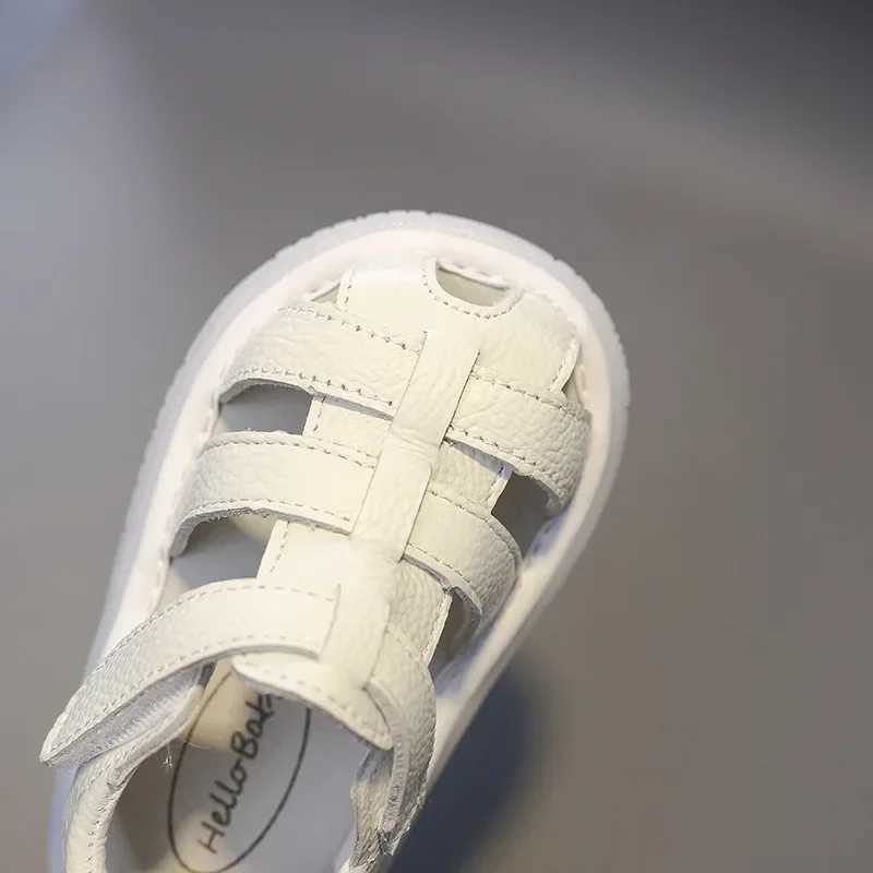Baby girl genuine leather sandals boys summer shoes baby toddler shoes anti slip soft sole childrens casual beach sandals Z250410