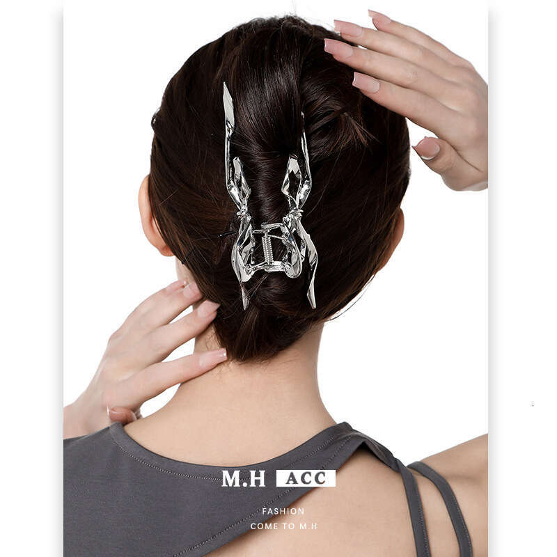 Original Design Bowknot Claw Wholesale New European and American Cross-Border High-End Shark Clip Niche Minimalist Style Hair Accessory