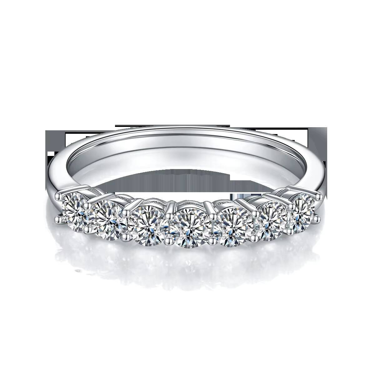 Light S925 Sterling Silver Selection D-color Moissanite Diamond Ring for Men and Women Engagement Ring Customization Supported