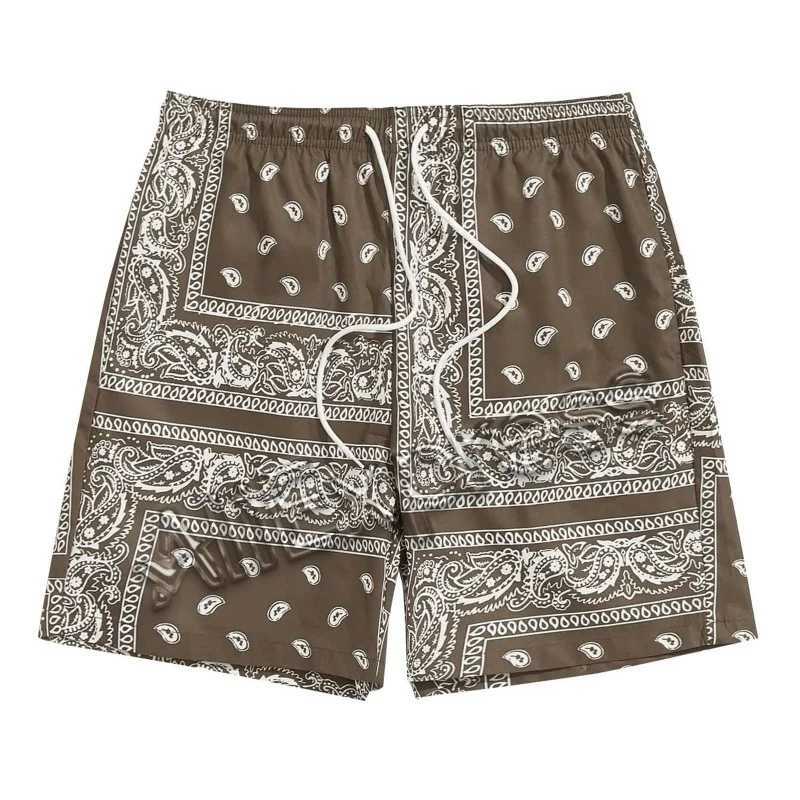 Casual Swim Shorts MenS Boho Drawstring Waist Paisley Print Summer Hawaii Beach Shorts Wear For Men Boardshorts Ropa Hombre X250528