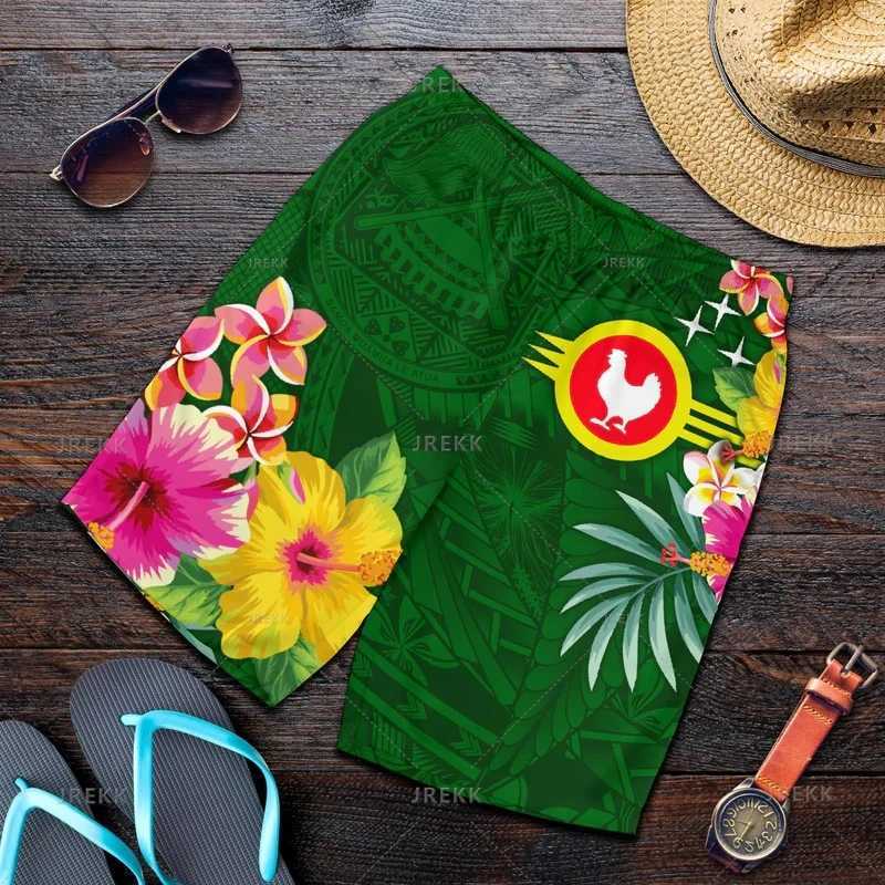 New Harajuku 3D printed Samoa badge beach shorts fashionable streetwear board shorts unisex cool swimming shortsW250410