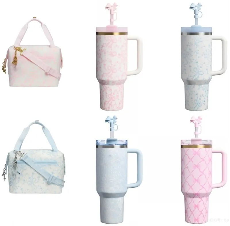 US Warehouse Cooler Bag and Lunch Box All Day Julienne Mini Soft Bag Cooler 10-Can Travel Cooler Bags Holiday Christmas Gifts Coquette Bow Chantilly