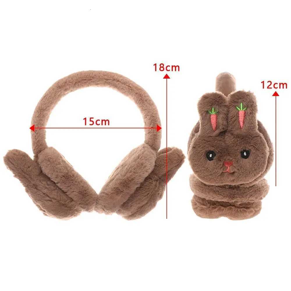 Cartoon Kid Kawaii Headband Earlap Winter Outdoor Rabbit Warm Earmuff Plush Thick Soft Adjustable Ear Cover Accessories for Girl W251110