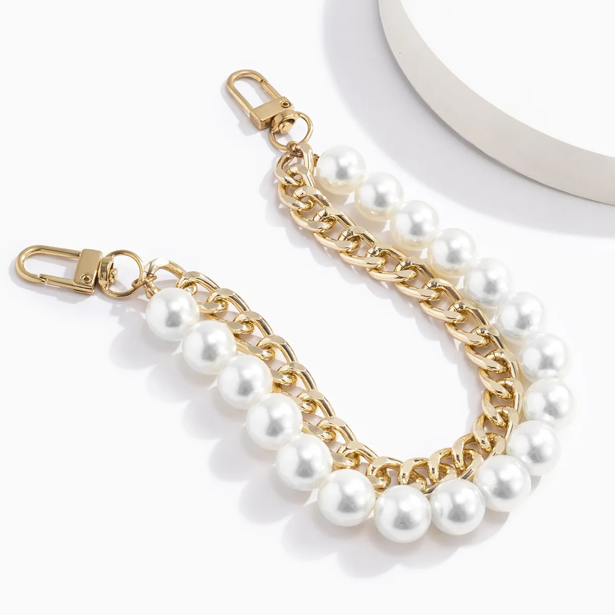 24cm Pearls Chain Strap For Handbag Fashion Accessories For Handbags Handles For Handbag Pearl Bag Chain Metal Chains 251110