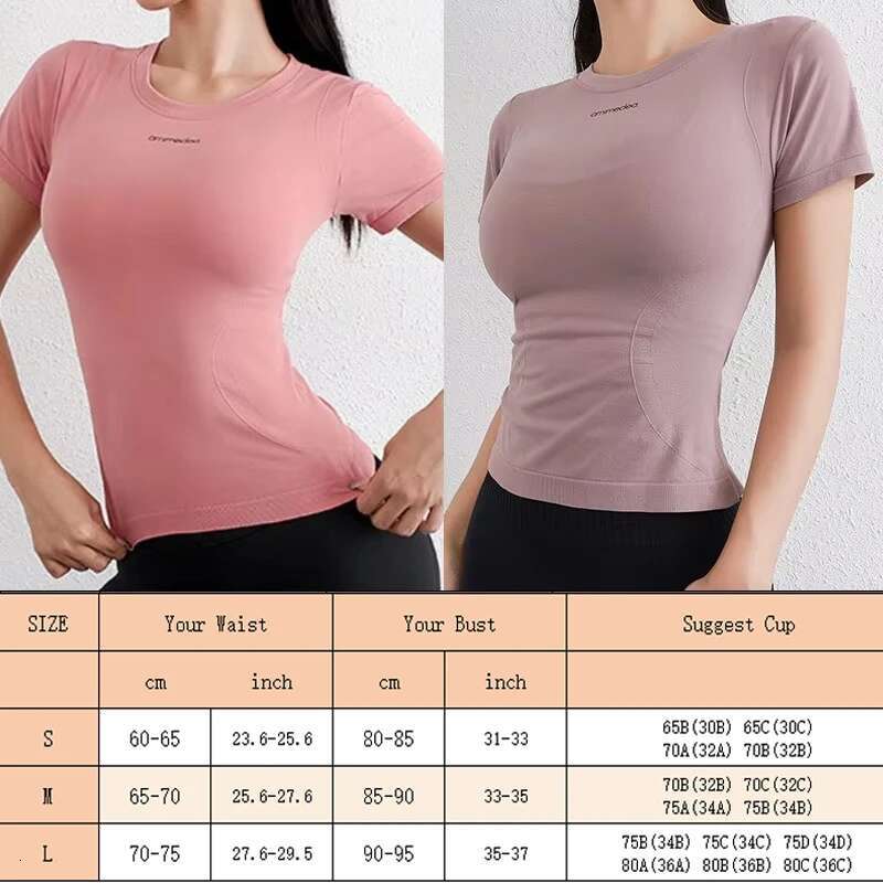Pofybofy Quick-Drying Slim Fit Crew Neck Short Sleeve Yoga Fiess Shirt Sofess Breathable Gym Running Workout Tops For Women