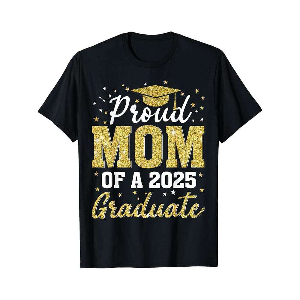 Designer T shirt Proud Mema of a Class of 2025 Graduate Senior Graduation - 220g T shits