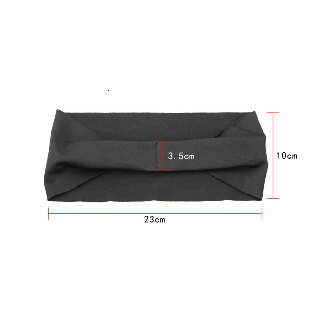 Sports Headband Running Cycling Yoga Gym Tennis Fitness Sweatband Elastic Absorbent Sweat Hair Accessories Sport Sweat Headband 250410