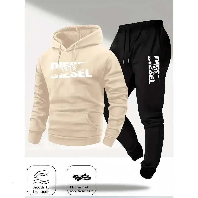 2025 Trendy Autumn and Winter New Hooded Tracksuit Fashionable Casual Sportswear Set Two-Piece Set W251110