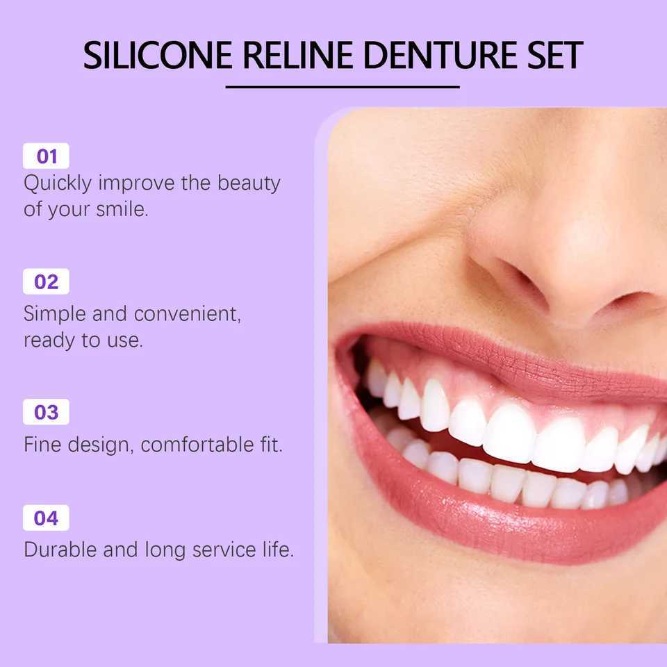 Oralhoe silicone resin braces filling brackets adjustable upper and lower veneers comfortable whitening dentures M250410