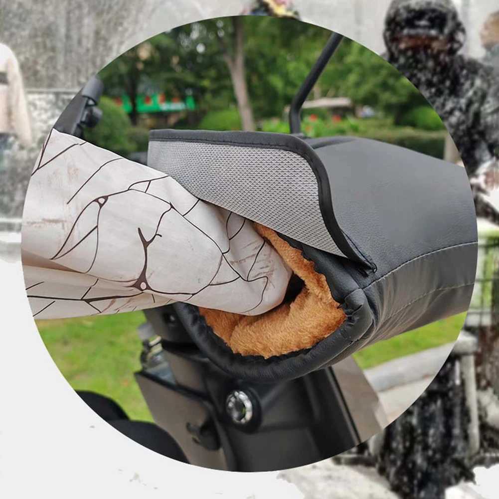 Electric Heating Handlebar Gloves 3 Levels Setting Motorcycle Heating Warm Muffs USB Charging for Bicycle MTB Motorcycle Scooter S25118