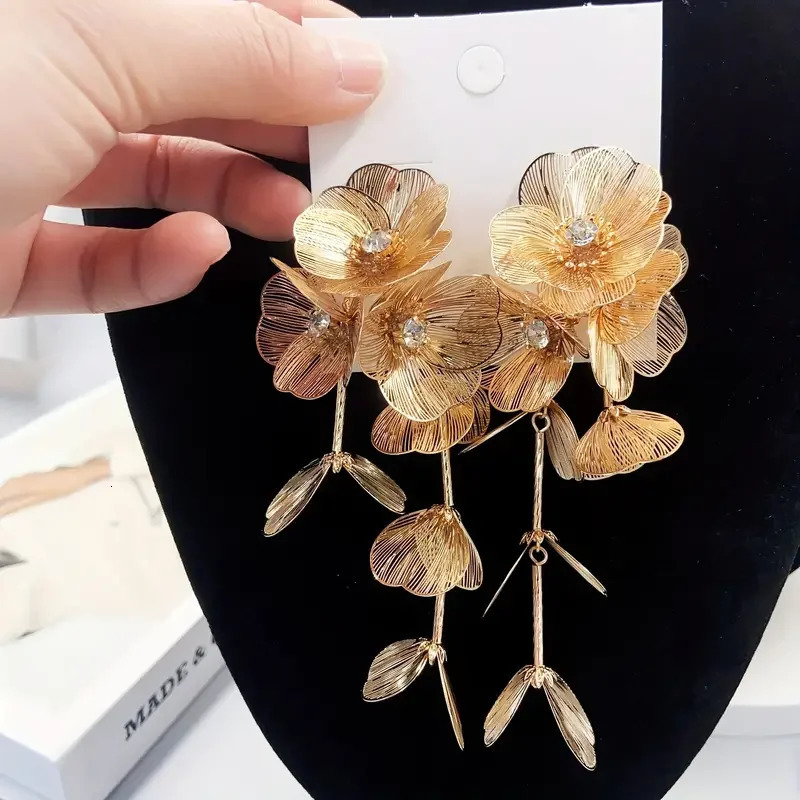 Lady 3pcs Handmade Flower Inlaid Rhinestone Vintage Jewelry Set - Perfect Night Club Party Accessories 250409