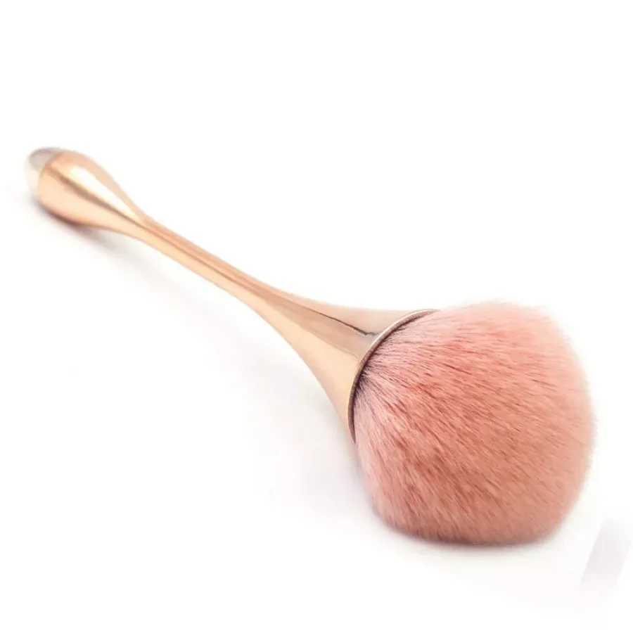 Small Waist Rose Gold Blush Brush - Professional Fluffy Powder Brush for Blush Loose Powder Bronzer Application Soft Synthe L251110