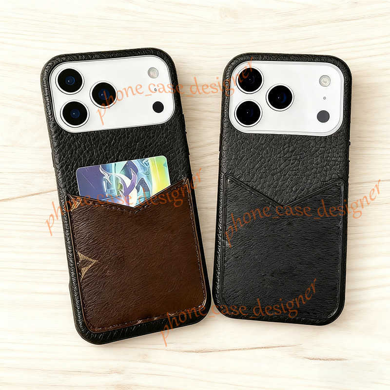 Luxury Phone Cases designer phone cases For iPhone 17 pro max case 16 pro 15 14 13 12 11 coque Leather Designer Fashion Wallet phone case back cover